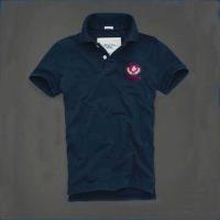 heren abercrombie and fitch korte polo t-shirt donkerblauw Original Goedkope sq8dg893